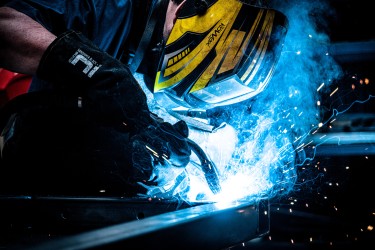 Welding and grinding